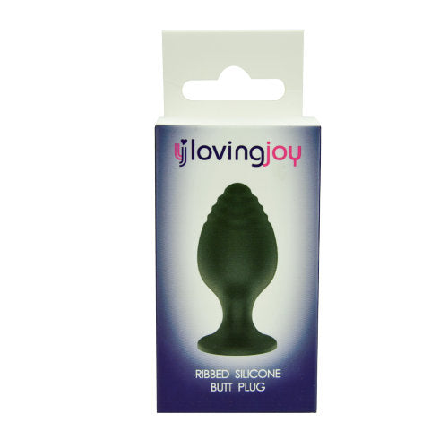 Loving Joy Ribbed Tip Small Silicone Butt Plug