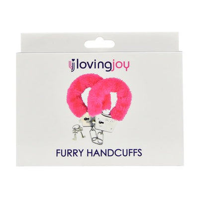 Loving Joy Furry Handcuffs Pink