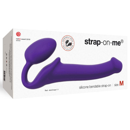 Strap-on-Me Semi-Realistic Bendable Strap-On Purple Medium