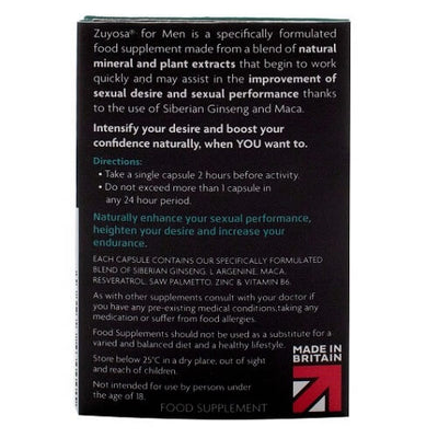 Zuyosa Sexual Vitality Supplement for Men 4 Pack