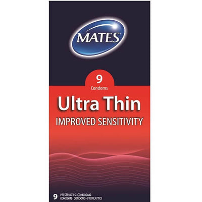 Mates Ultra Thin Condoms 9 Pack