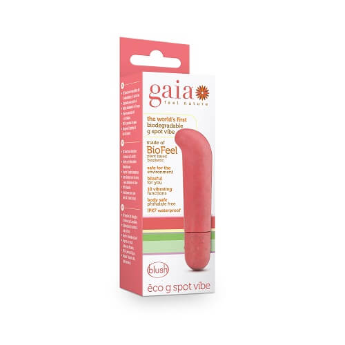 Gaia Biodegradable Eco G-Spot Vibrator Coral