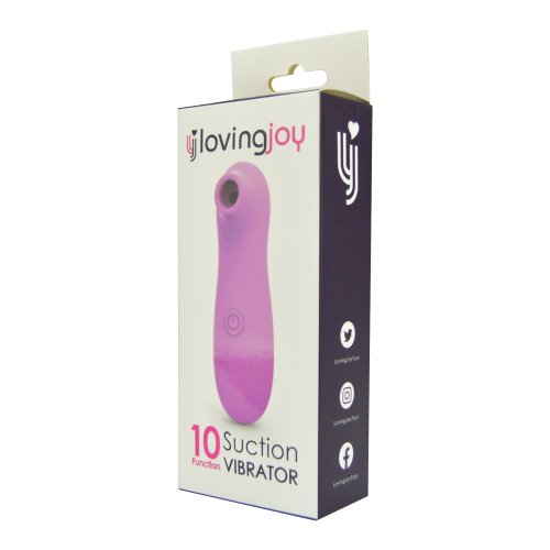 Loving Joy 10 Function Clitoral Suction Vibrator Pink