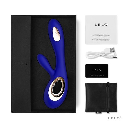 Lelo Soraya Wave Dual Action Vibrator Midnight Blue