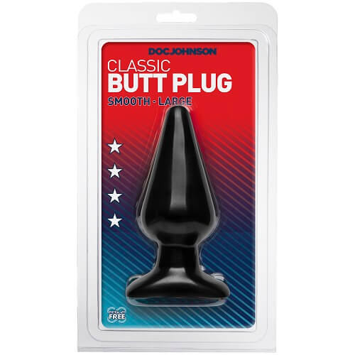 Doc Johnson Classic Butt Plug Large Black